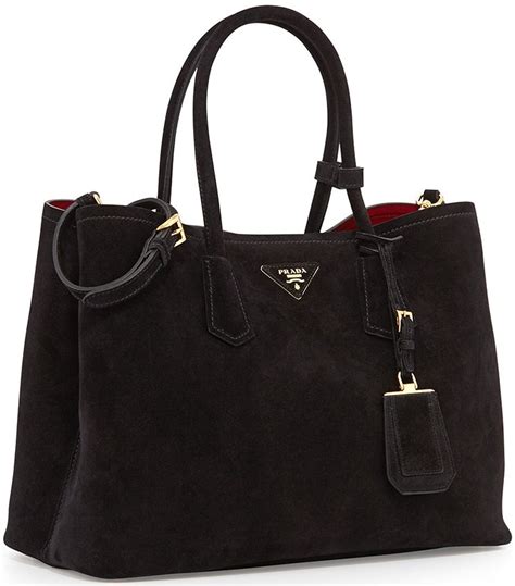 prada embroidered tessuto tote|prada suede tote.